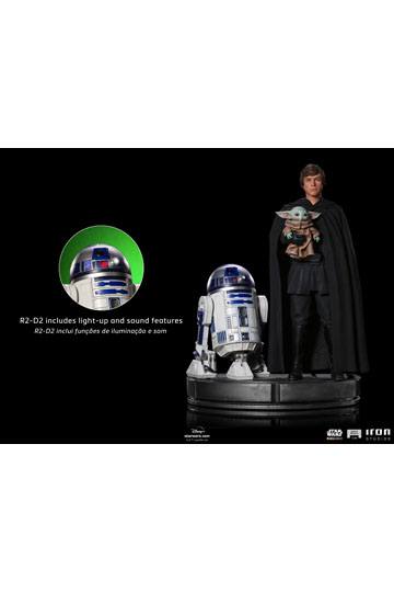 Star Wars The Mandalorian Legacy Replica Statue 1/4 Luke Skywalker, R2-D2 & Grogu 54 cm