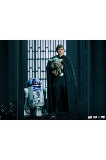 Star Wars The Mandalorian Legacy Replica Statue 1/4 Luke Skywalker, R2-D2 & Grogu 54 cm