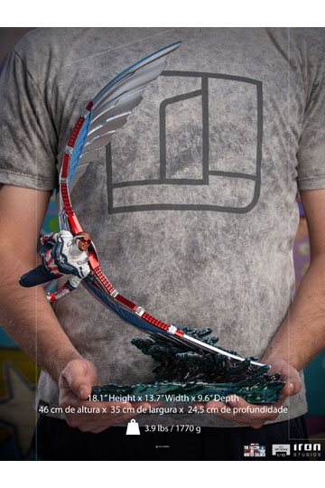 The Falcon and The Winter Soldier BDS Art Scale Statue 1/10 Captain America Sam Wilson Deluxe 46 cm
