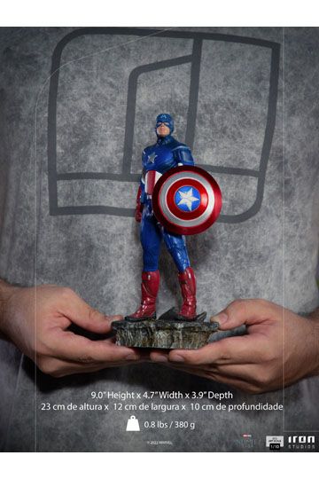 The Infinity Saga BDS Art Scale Statue 1/10 Captain America Battle of NY 23 cm