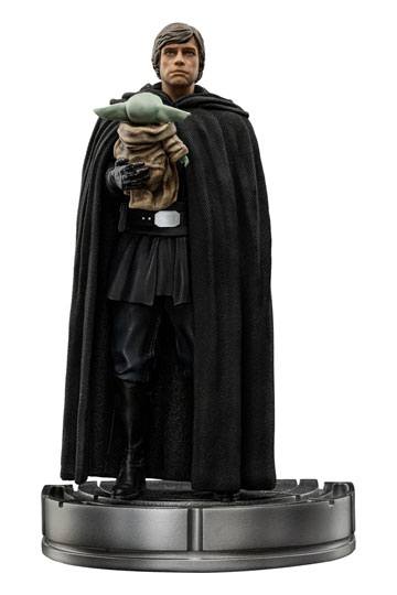 Star Wars The Mandalorian Art Scale Statue 1/10 Luke Skywalker and Grogu 21 cm