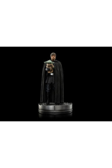 Star Wars The Mandalorian Art Scale Statue 1/10 Luke Skywalker and Grogu 21 cm