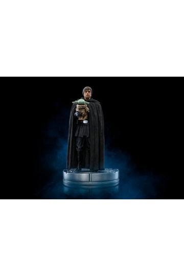 Star Wars The Mandalorian Art Scale Statue 1/10 Luke Skywalker and Grogu 21 cm
