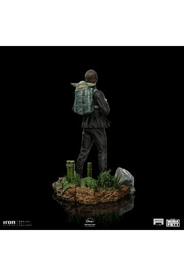 Star Wars Book of Boba Fett Art Scale Statue 1/10 Luke Skywalker & Grogu Training 20 cm