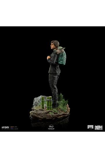 Star Wars Book of Boba Fett Art Scale Statue 1/10 Luke Skywalker & Grogu Training 20 cm