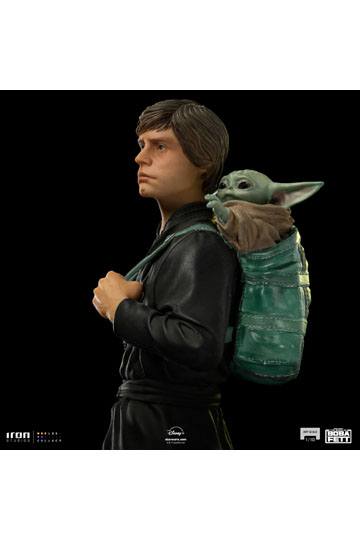 Star Wars Book of Boba Fett Art Scale Statue 1/10 Luke Skywalker & Grogu Training 20 cm