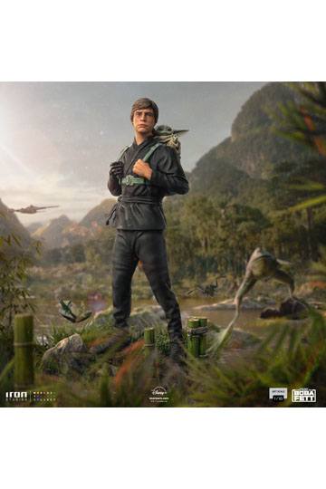 Star Wars Book of Boba Fett Art Scale Statue 1/10 Luke Skywalker & Grogu Training 20 cm