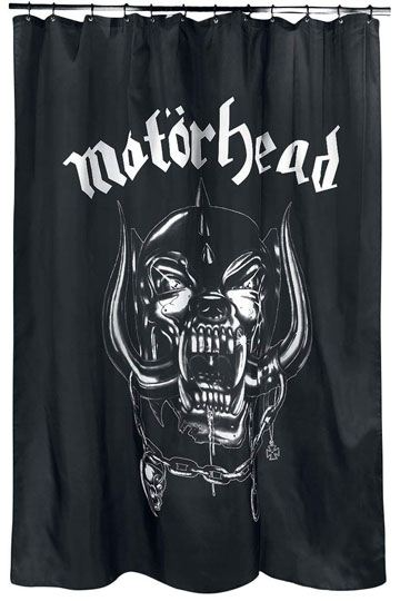 Motorhead Shower Curtain Warpig Logo