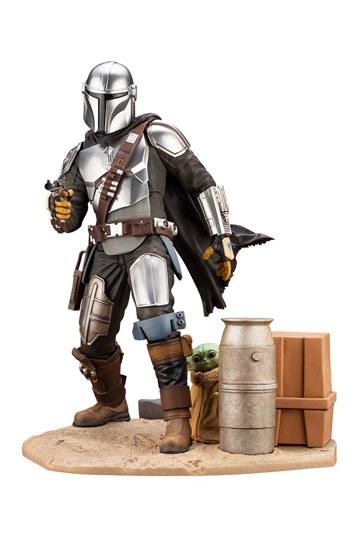 Star Wars The Mandalorian ARTFX Statue 1/7 Mandalorian & The Child 26 cm