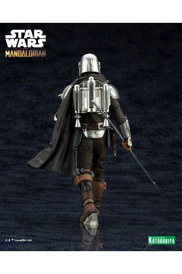 Star Wars The Mandalorian ARTFX Statue 1/10 Mandalorian & Grogu with Beskar Staff 18 cm