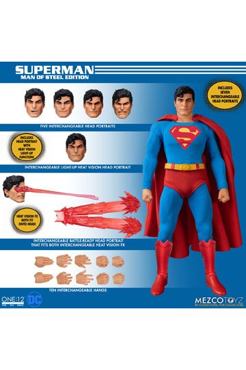 DC Comics Action Figure 1/12 Superman Man of Steel Edition 16 cm