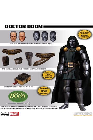 Marvel Action Figure 1/12 Doctor Doom 17 cm