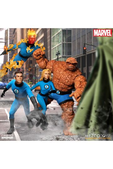 Marvel Action Figures 1/12 Fantastic Four Deluxe Steel Box Set 16 cm