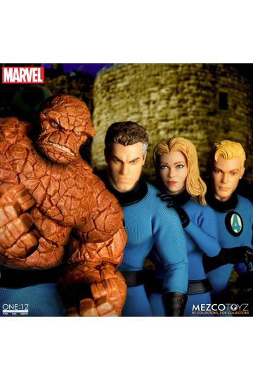 Marvel Action Figures 1/12 Fantastic Four Deluxe Steel Box Set 16 cm