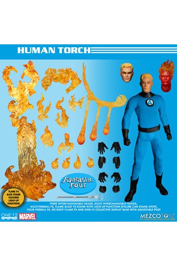 Marvel Action Figures 1/12 Fantastic Four Deluxe Steel Box Set 16 cm