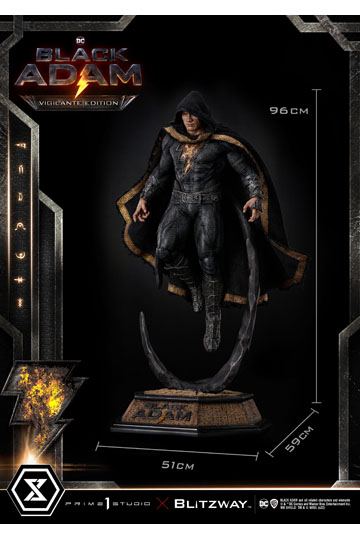 Black Adam Museum Masterline Statue 1/3 Black Adam Vigilante Edition 96 cm