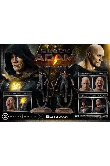 Black Adam Museum Masterline Statue 1/3 Black Adam Vigilante Edition 96 cm