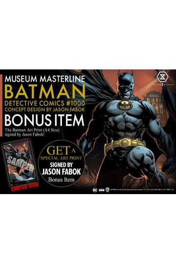 DC Comics Statue Batman Detective Comics #1000 Concept Design by Jason Fabok DX Bonus Ver. 105 cm