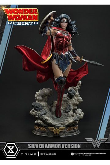 DC Comics Statue 1/3 Wonder Woman Rebirth Silver Armor Version 75 cm