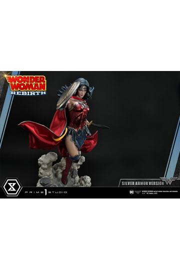 DC Comics Statue 1/3 Wonder Woman Rebirth Silver Armor Version 75 cm