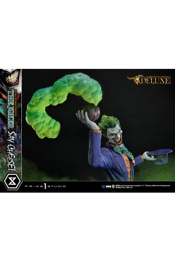 DC Comics Statue 1/3 The Joker Say Cheese Deluxe Bonus Version 99 cm
