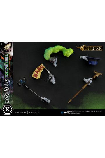 DC Comics Statue 1/3 The Joker Say Cheese Deluxe Bonus Version 99 cm