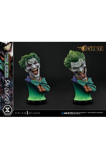 DC Comics Statue 1/3 The Joker Say Cheese Deluxe Bonus Version 99 cm