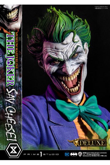 DC Comics Statue 1/3 The Joker Say Cheese Deluxe Bonus Version 99 cm