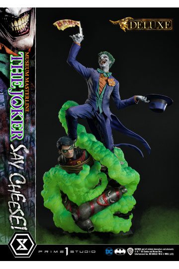DC Comics Statue 1/3 The Joker Say Cheese Deluxe Bonus Version 99 cm
