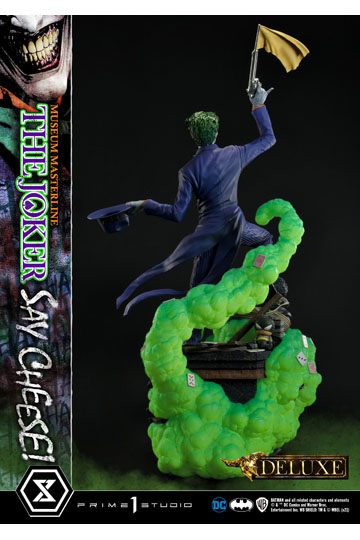 DC Comics Statue 1/3 The Joker Say Cheese Deluxe Bonus Version 99 cm
