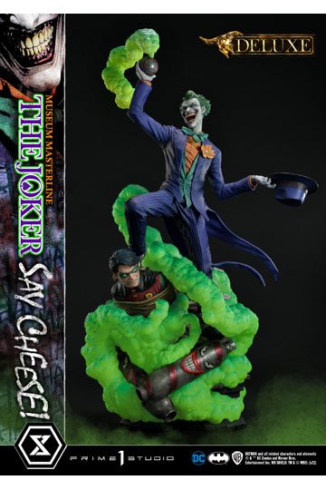 DC Comics Statue 1/3 The Joker Say Cheese Deluxe Bonus Version 99 cm