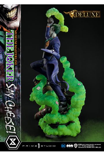 DC Comics Statue 1/3 The Joker Say Cheese Deluxe Bonus Version 99 cm