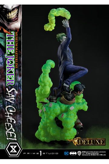 DC Comics Statue 1/3 The Joker Say Cheese Deluxe Bonus Version 99 cm