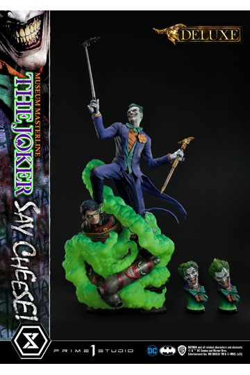 DC Comics Statue 1/3 The Joker Say Cheese Deluxe Bonus Version 99 cm