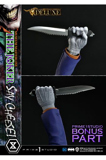DC Comics Statue 1/3 The Joker Say Cheese Deluxe Bonus Version 99 cm