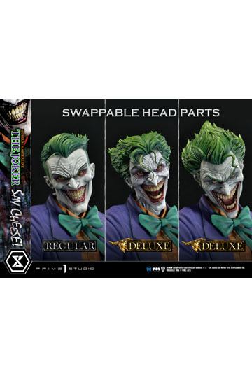 DC Comics Statue 1/3 The Joker Say Cheese Deluxe Bonus Version 99 cm