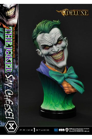 DC Comics Statue 1/3 The Joker Say Cheese Deluxe Bonus Version 99 cm