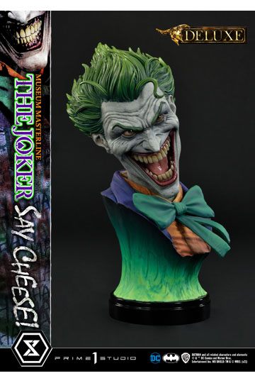 DC Comics Statue 1/3 The Joker Say Cheese Deluxe Bonus Version 99 cm