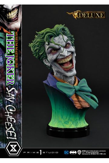 DC Comics Statue 1/3 The Joker Say Cheese Deluxe Bonus Version 99 cm