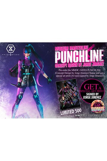 DC Comics Statue 1/3 Punchline Deluxe Bonus Version Concept Design by Jorge Jimenez 85 cm