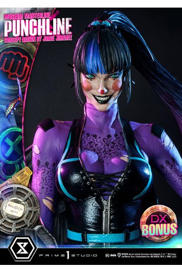 DC Comics Statue 1/3 Punchline Deluxe Bonus Version Concept Design by Jorge Jimenez 85 cm