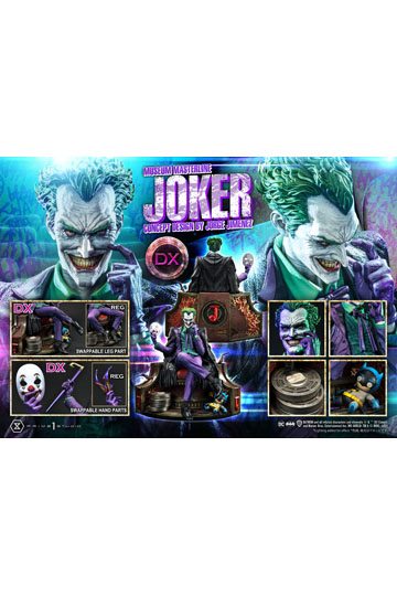 DC Comics Statue 1/3 The Joker Deluxe Bonus Version Concept Design by Jorge Jimenez 53 cm