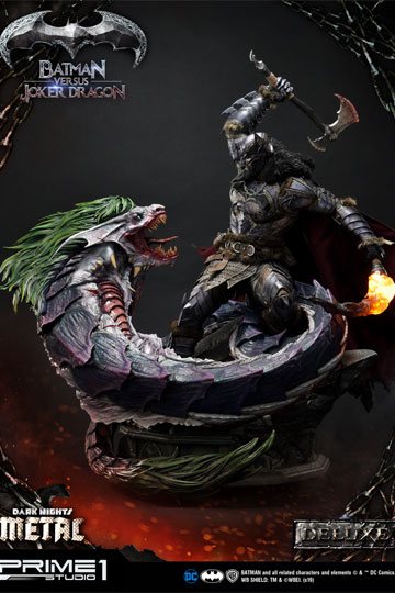 Dark Nights: Metal Statue Batman Versus Joker Dragon Deluxe Ver. 87 cm