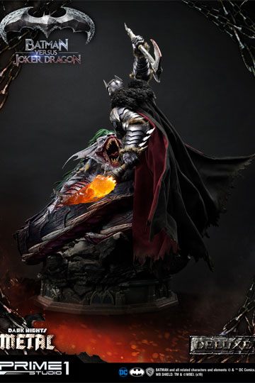 Dark Nights: Metal Statue Batman Versus Joker Dragon Deluxe Ver. 87 cm