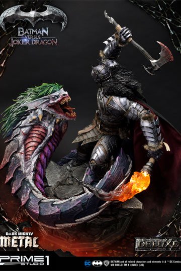Dark Nights: Metal Statue Batman Versus Joker Dragon Deluxe Ver. 87 cm