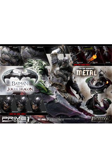 Dark Nights: Metal Statue Batman Versus Joker Dragon Deluxe Ver. 87 cm