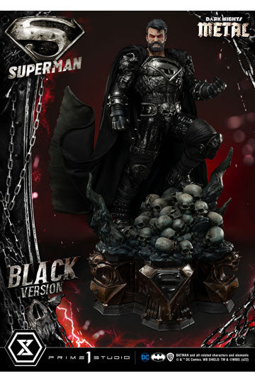 DC Comics Statue 1/3 Superman Black Version 88 cm