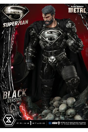 DC Comics Statue 1/3 Superman Black Version 88 cm