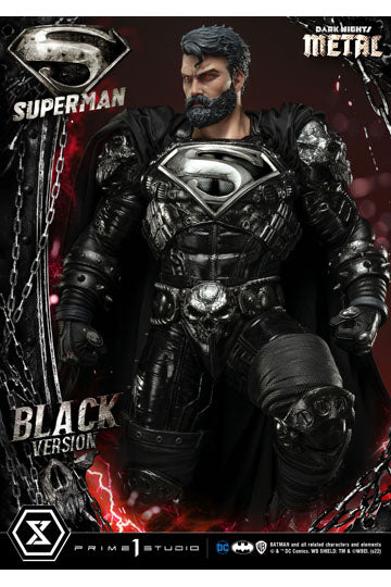 DC Comics Statue 1/3 Superman Black Version 88 cm