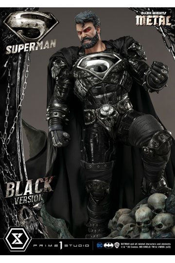 DC Comics Statue 1/3 Superman Black Version 88 cm